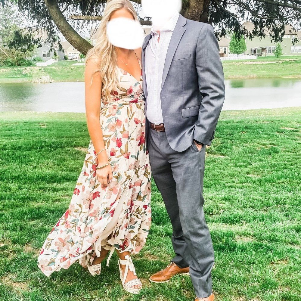 ASTR Frolic Floral Maxi Dress Medium